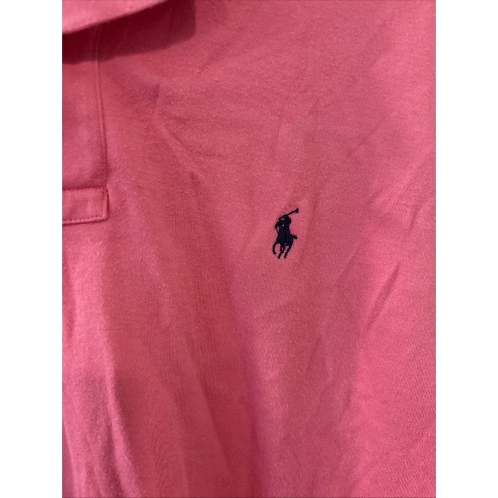 Polo Ralph Lauren Men's‎ Large Pink Polo Shirt Short Sleeve Classic Pony